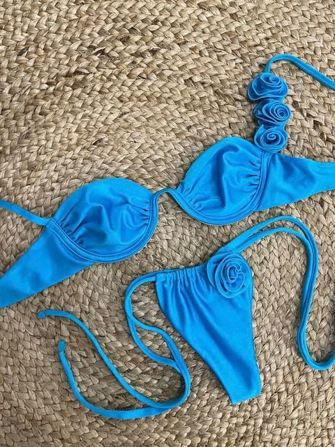 Push-Up Bikini mit Blumenmuster BLOOM