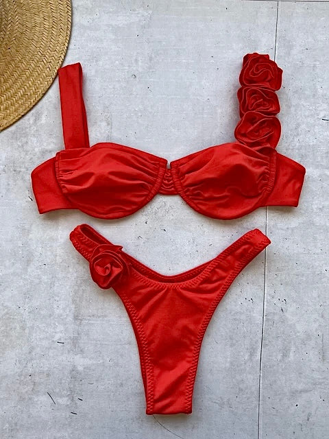 Push-Up Bikini mit Blumenmuster BLOOM