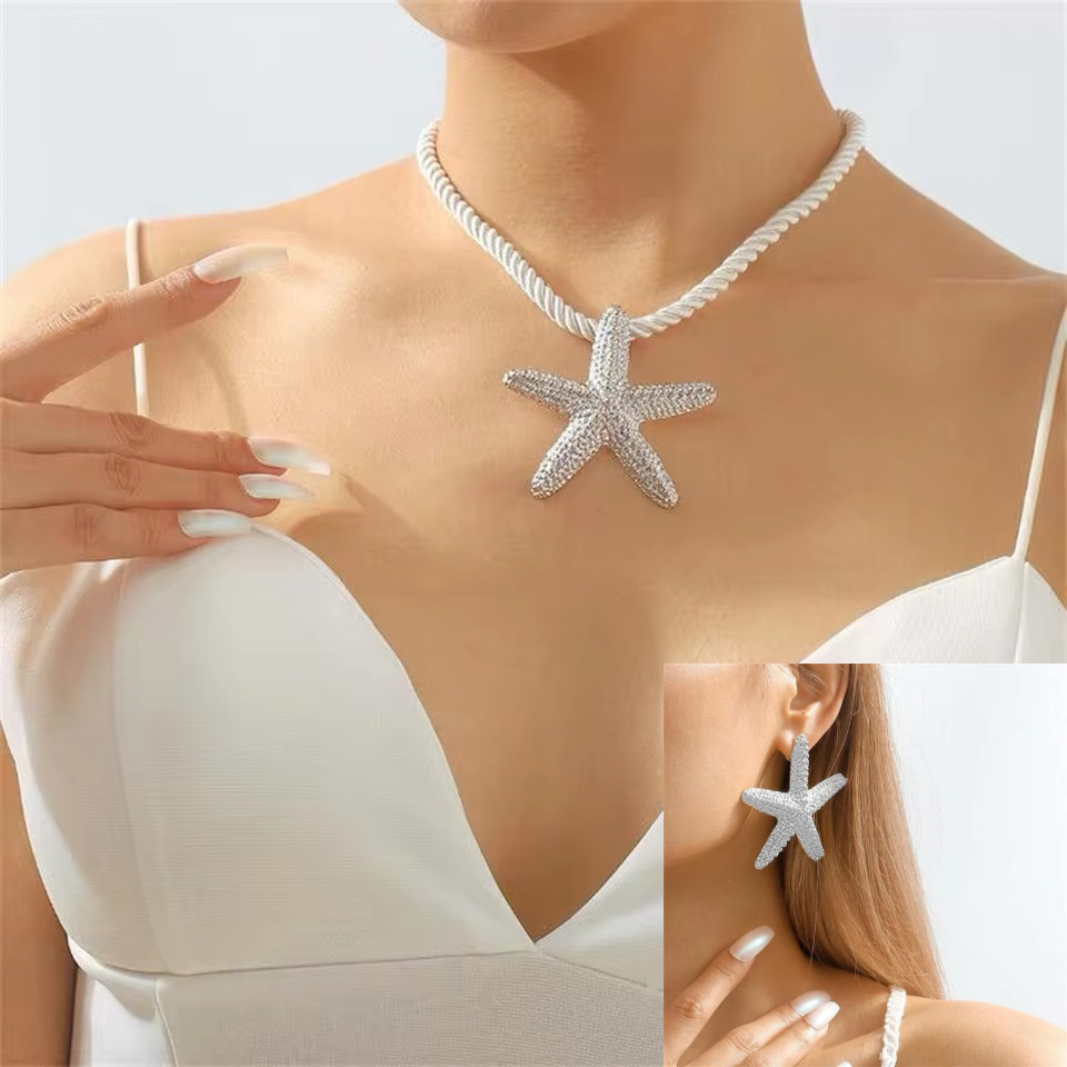 Sommer-Schmuckset Halskette&Ohrringe SEASTAR