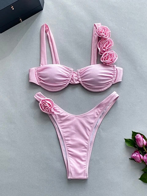 Push-Up Bikini mit Blumenmuster BLOOM