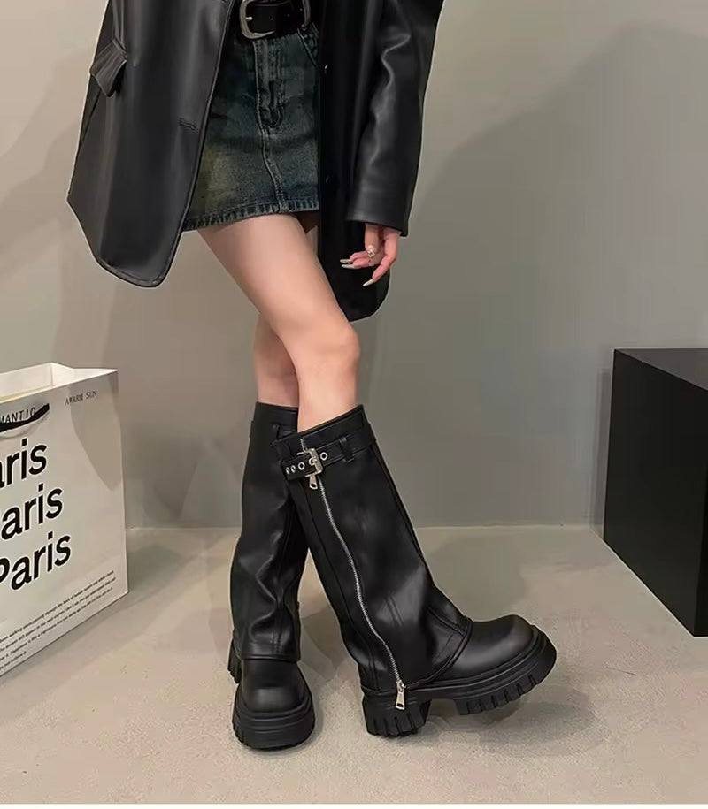 Kniehohe Stiefel AMARA