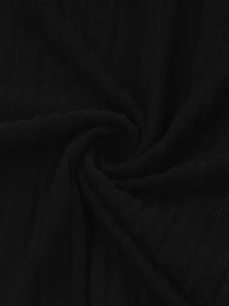 Hochgeschlossenes Minikleid ALL BLACK