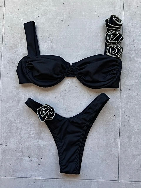 Push-Up Bikini mit Blumenmuster BLOOM