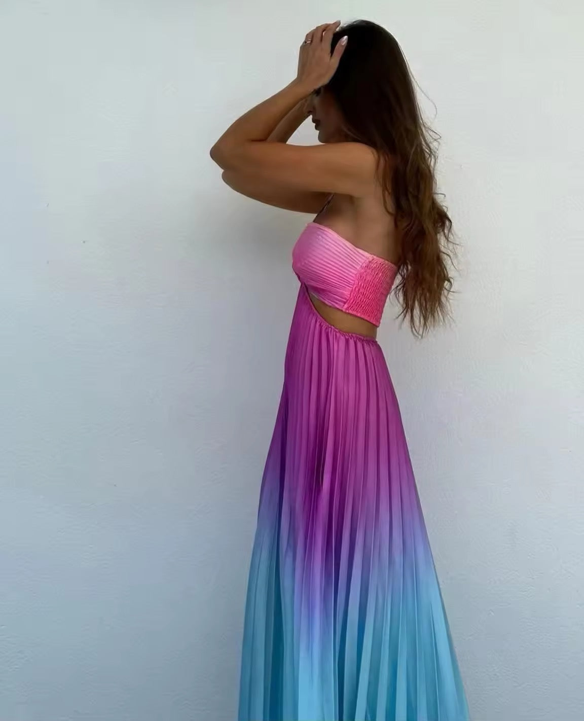 OCEAN OMBRE Maxikleid
