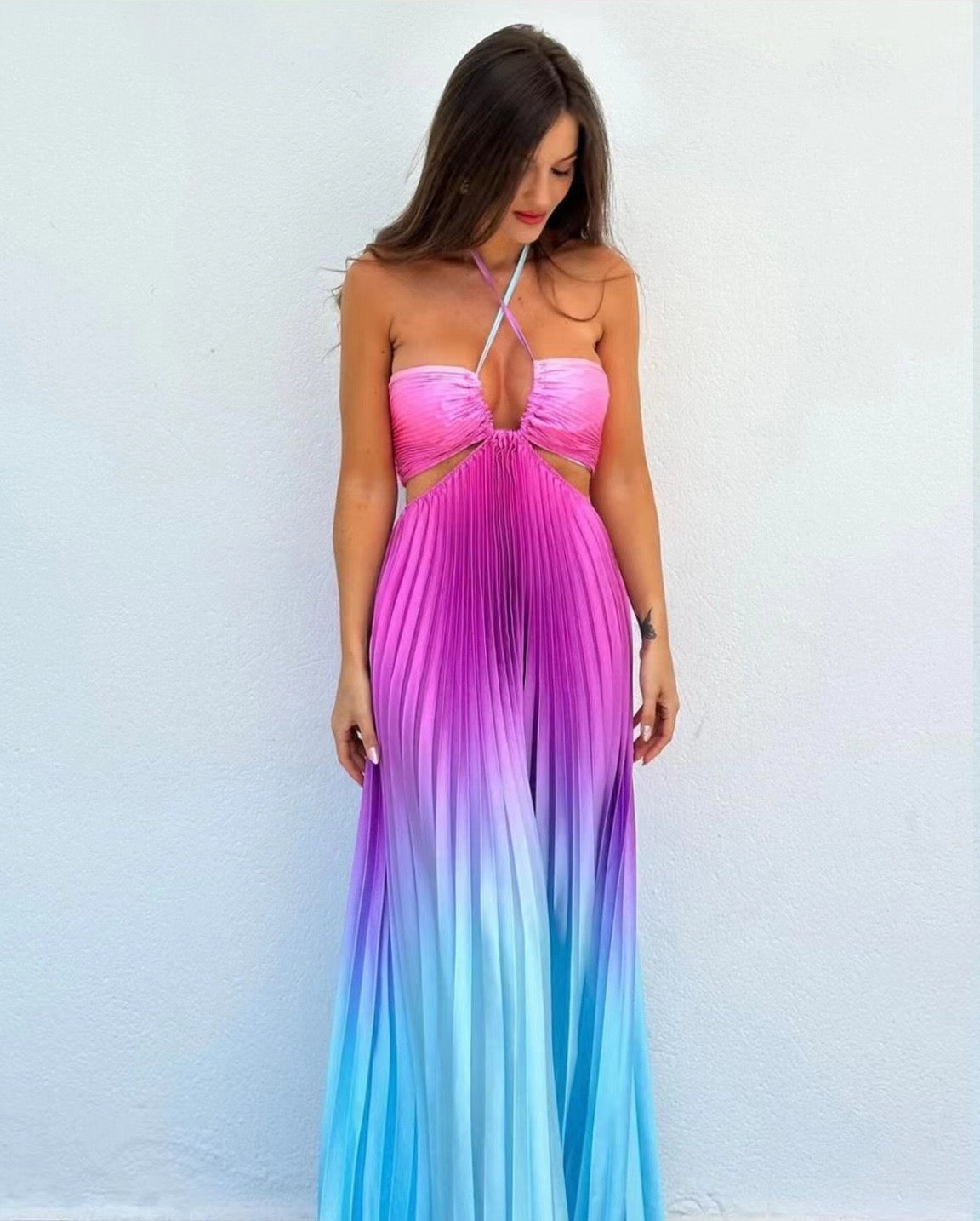 OCEAN OMBRE Maxikleid
