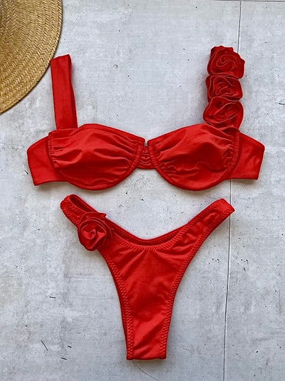 Push-Up Bikini mit Blumenmuster BLOOM