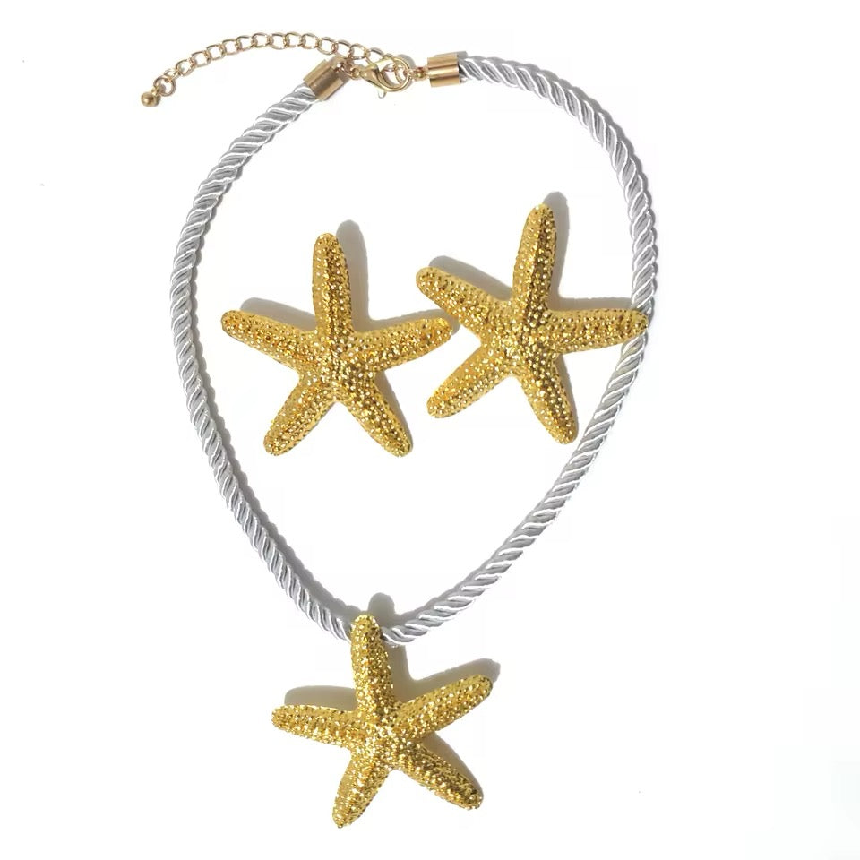 Sommer-Schmuckset Halskette&Ohrringe SEASTAR