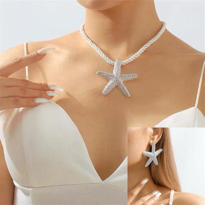 Sommer-Schmuckset Halskette&Ohrringe SEASTAR