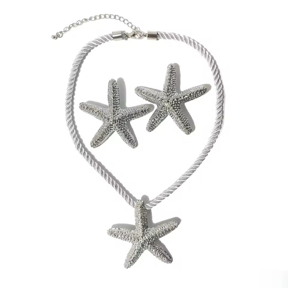 Sommer-Schmuckset Halskette&Ohrringe SEASTAR