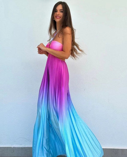 OCEAN OMBRE Maxikleid