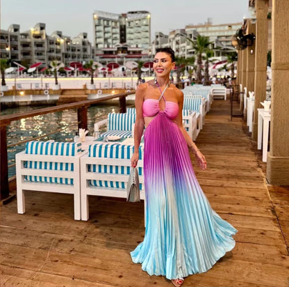 OCEAN OMBRE Maxikleid