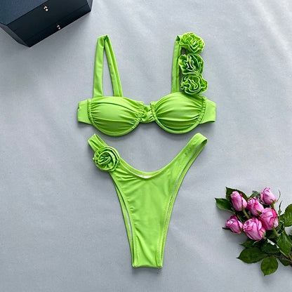 Push-Up Bikini mit Blumenmuster BLOOM