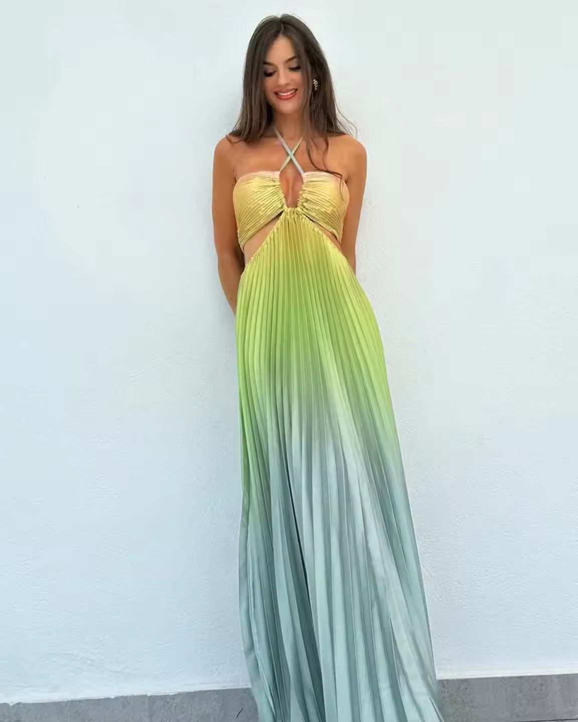 OCEAN OMBRE Maxikleid