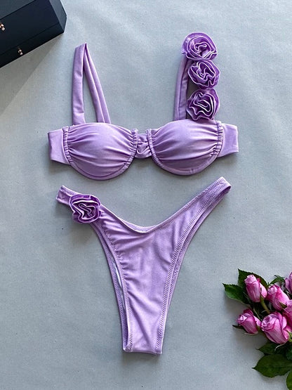 Push-Up Bikini mit Blumenmuster BLOOM